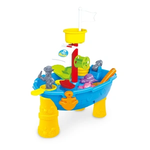 Pirate Ship Modelled, Sand and Water Table with 24 Accessories