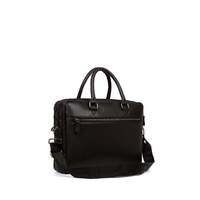LEATHER BRIEFCASE AND SHOULDER BAG