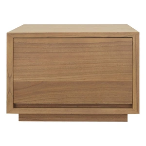 Oscar 1 Drawer Low Bedside Table (Natural)