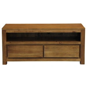 Amsterdam 2 Drawer Entertainment Unit (Light Pecan)