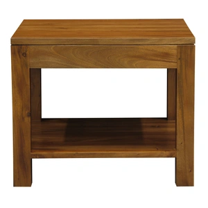 Amsterdam Solid Mahogany Timber Lamp Table 60 x 60 cm (Light Pecan)