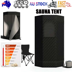 Home Portable Steam Sauna Tent withRemote Control Foldable Chair Loss Weight AU