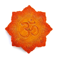 Orange Om Incense Burner
