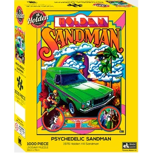 Holden 1000 Piece Puzzle - Psychedelic Panel Van Art