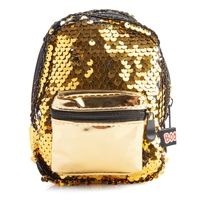 Gold Sequins Backpack Mini