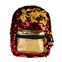 Gold Red Sequins Backpack Mini