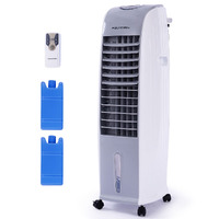 8L Portable Evaporative Air Cooler 24 Hour Timer 4 in 1 Cooling Fan, Grey and White