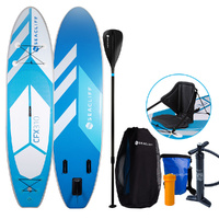 Stand Up Paddle Board Inflatable SUP Paddleboard Kayak Board Blow Blue