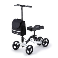 Knee Scooter Walker, Disc Brake - Suspension Bag - Broken Leg Ankle Foot Mobility - Crutches Alternative -