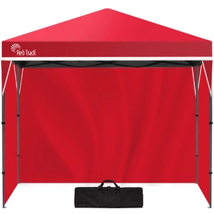 RED TRACK 3.6x2.2m Ultra Compact Folding Gazebo, Walls, Carry bag, Portable Outdoor Popup Marquee for Camping Beach