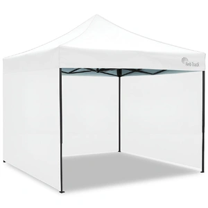 RED TRACK 3x3m Premium Pop Up Gazebo Marquee, Patented Steel Cable Canopy Support System, Wheeled Carry Bag, Side Walls, UV Block, Reinforced Frame, W