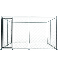 3x3m Dog Enclosure Pet Outdoor Cage Wire Playpen Kennel Fence with Cover Shade