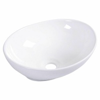Ceramic Basin Oval Sink Bowl (White)