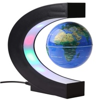 Magnetic Levitation Floating Globe with LED Light (Blue) GO-MGL-100-DF