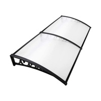 Window Door Awning Canopy Outdoor UV Patio Rain Cover Clear White 1M X 2M Type 3