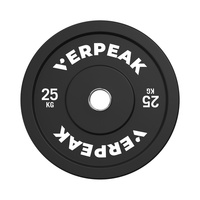 Black Bumper weight plates-Olympic (25kgx1) VP-WP-104-FP / VP-WP-104-LX
