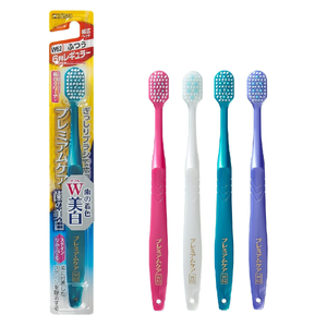 [6-PACK] EBISU Premiumcare Toothbrush No. 62 Whitening Broad Head Massage Toothbrush (pack of three)