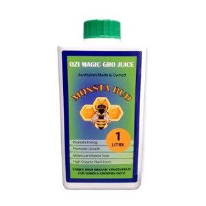 1L Monsta Bud Juice  - Organic Short Day Flowering Plants Nutrient Ozi Magic Gro