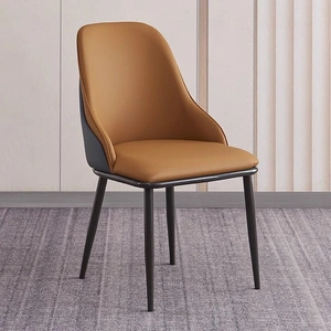 VELLUTO Dining Chair Modern upholstered Leather Kitchen Chairs with armrests Bathtub Chair Leisure Lounge Chair Living Room Bedroom Home Set of 2(Oran