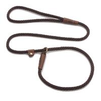 British Style Slip Leash - Length 1/2in x 4ft(13mm x 1.2m) - Dark Brown
