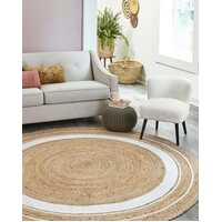 Sustainable Jute Round Rug | Decorative Floor 120 cm Rug