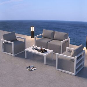 Alfresco Serenity Outdoor Lounge Set β White