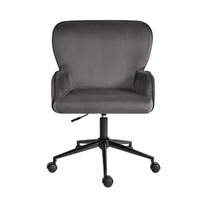 Desk Armchair - Home Office Swivel Chair Adjustable Height Seat PLUME GREY