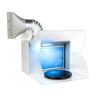 Portable Exhaust Fan Air Brush Spray Booth with LED