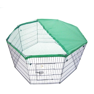 Pet Playpen Foldable Dog Crate 8 Panel 30in with Cover