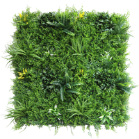 1 SQM Artificial Plant Wall Grass Panels Vertical Garden Foliage Tile Fence 1X1M Green