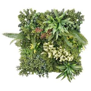 12 Artificial Plant Wall Grass Panels Vertical Garden Foliage Tile Fence 50X50 CM