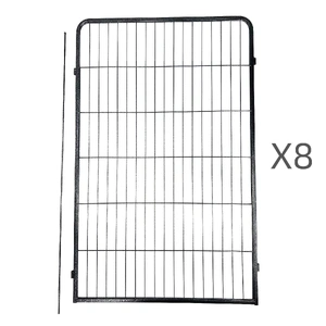 8 Panel 120 cm Heavy Duty Pet Dog Cat Rabbit Exercise Extension Playpen Puppy Rabbit Fence