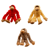 3 x Pet Puppy Dog Toy Play Animal Plush Gorilla Toy Soft Squeaky 31 cm Toy