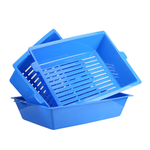 Lift and Sift Self Cleaning Kitty Litter Trays Cat Litter Tray Toilet Sifting Slotted Trays