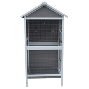 Wooden XL Pet Cages Aviary Carrier Travel Canary Parrot Bird Cage