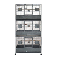 187cm XL Triple Stackers Breeding Bird Parrot Cage Cockatoos Aviary