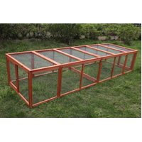 290 cm XL Chicken Coop Run Guinea Pig Cage Villa Extension Rabbit Hutch Cat Kitten House Pen