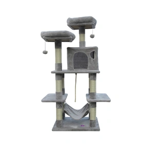145 cm Cat Scratching Post Tree Scratcher Pole-Little Grey