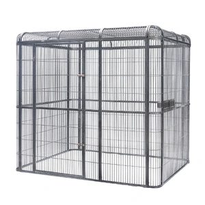 XXXXL Walk-in Bird Cat Dog Cage Pet Parrot Aviary  Perch 219x158x203cm With Green Cover