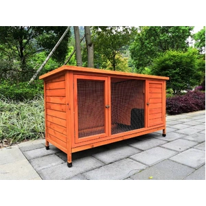 XXL Rabbit Hutch Guinea Pig Cage , Ferret cage Chicken Coop W Pull Out Tray 150x60x75 cm