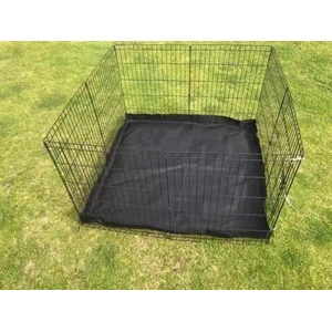24' Dog Rabbit Playpen Exercise Puppy Enclosure Fence With Canvas Floor