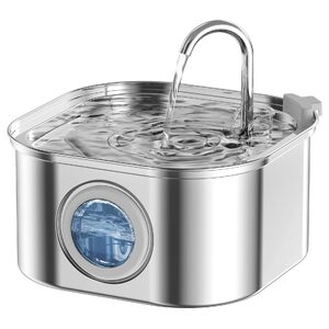 3.2L Automatic Electric Pet Water Fountain Dog Cat Stainless Steel Feeder Bowl Dispenser