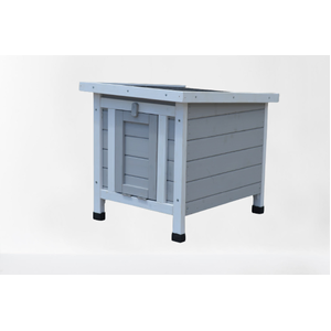 Grey Small Chicken Coop Rabbit Hutch Ferret Cage Guinea Pig Dog Cat Nesting Box