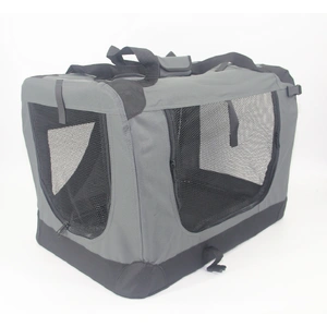 XXXL Portable Foldable Pet Dog Cat Puppy Soft Crate-Grey
