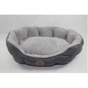 YES4PETS Blue / Grey Washable Fleece  Soft Pet Dog Puppy Cat Bed-Large