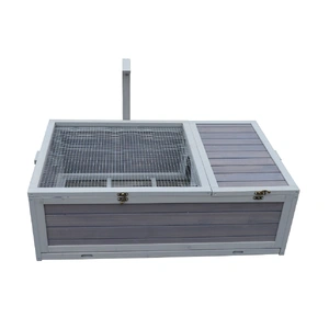 Tortoise House Turtle Habitat Enclosure Wooden Small Animal Hutch Indoor Outdoor