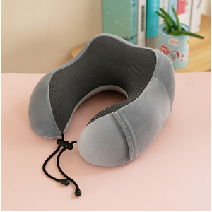 U-shaped Travel Memory Foam Rebound Pillow Sleeping Pad Neck Support Headrest