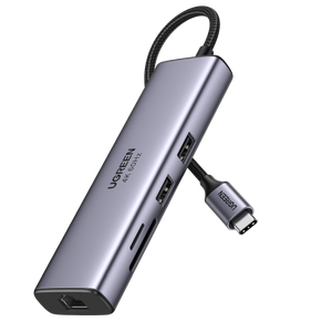 UGREEN 60515 USB-C to HDMI/Ethernet Adapter with Card Reader