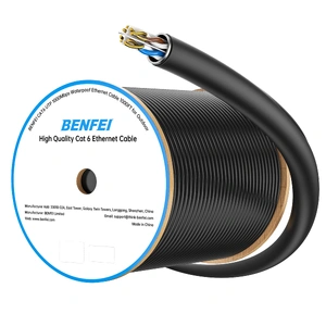 000701BK-305M CAT6 UTP 1000Mbps Waterproof Ethernet Cable 1000FT for Outdoor 305M (Unshielded)