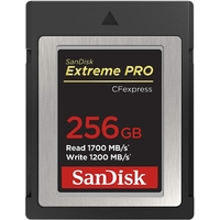 SanDisk 256GB Extreme PRO CFexpress Card Type B - SDCFE-256G-GN4NN READ 1700 MB/S WRITE 1200MB/S